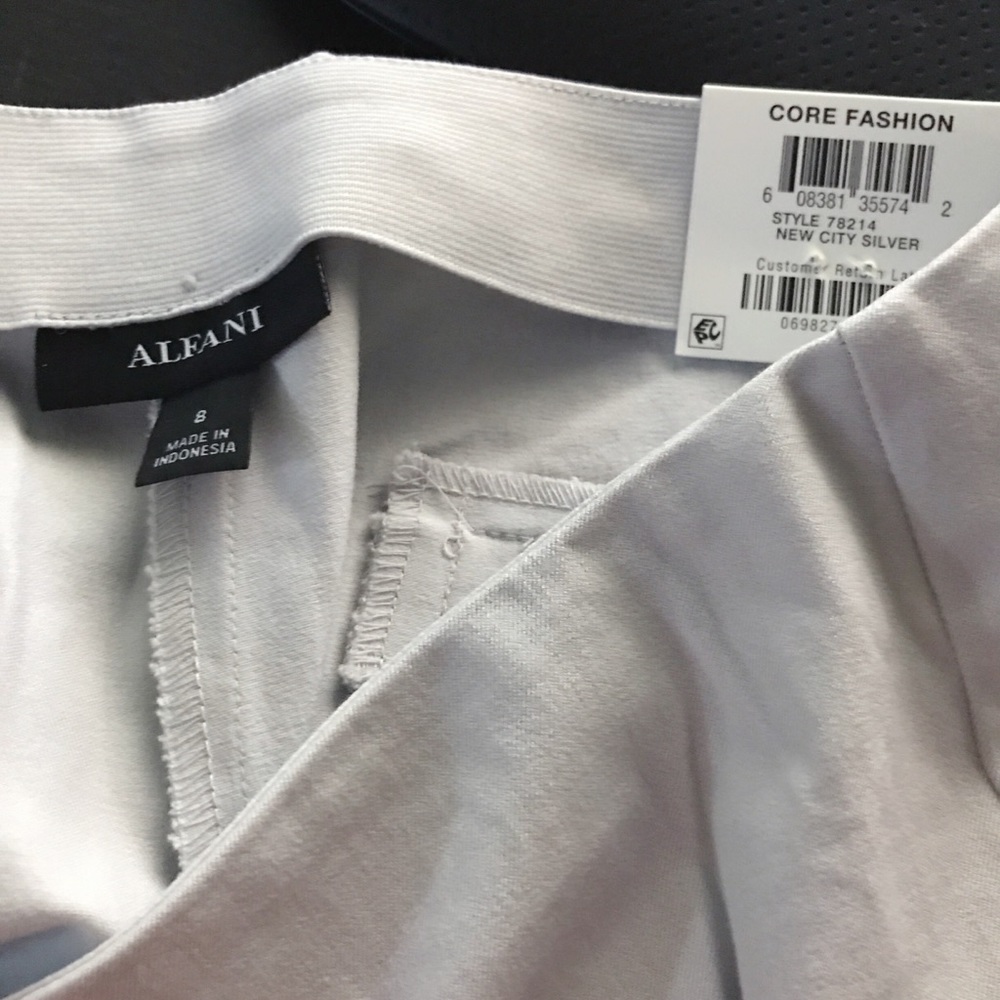 NWT Alfani Womens Skinny Ankle Dress Pants Size 8 - Picture 2 of 3